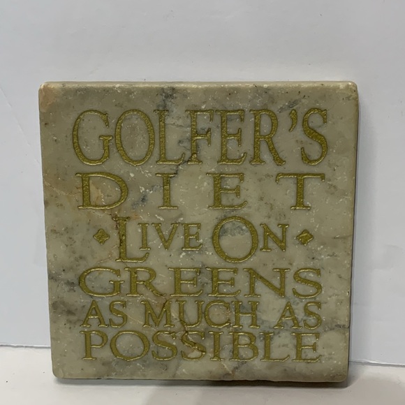 NWT Tile “Golfer’s Diet Live On Greens as much as possible ‘ - Picture 9 of 9